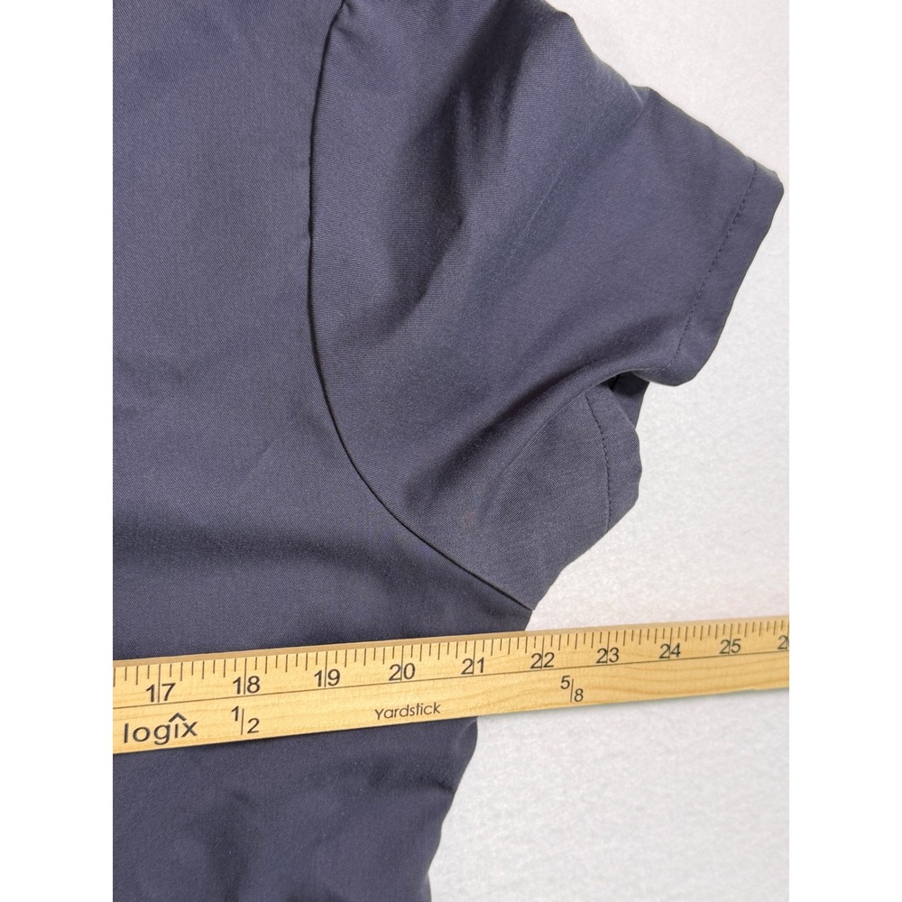 Grey's Anatomy Scrub Top Women Large Gray V-Neck Pocket 71166 Professional Wear - Picture 4 of 8